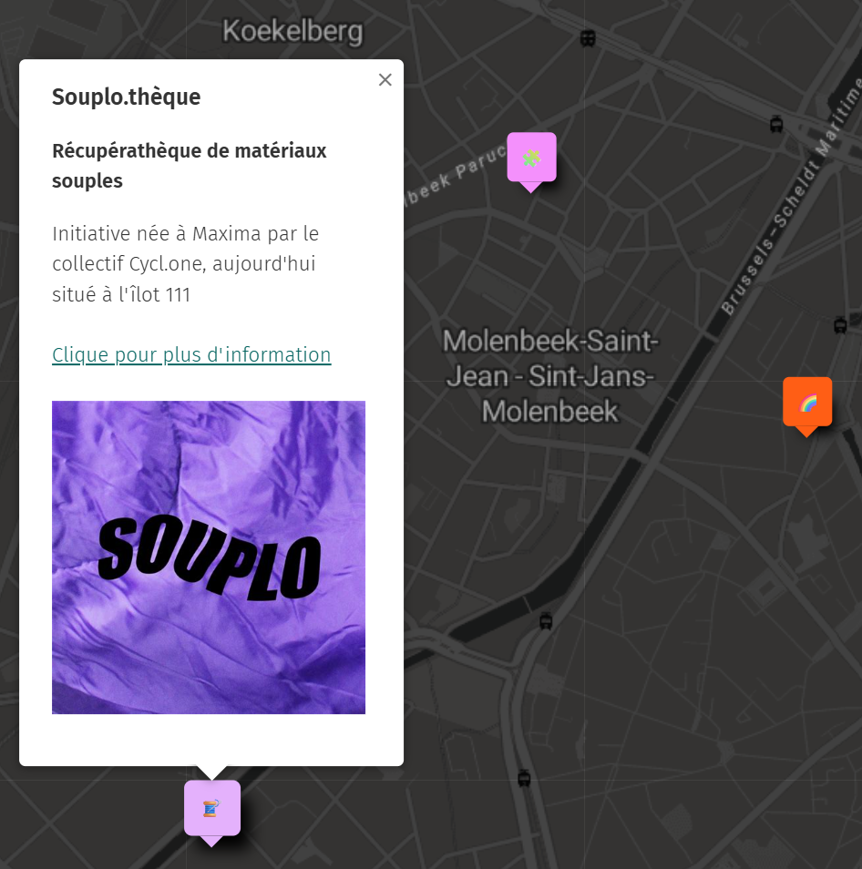 Illustration de l’onglet carte Synapse